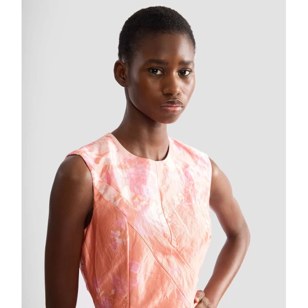 Erdem Floral Print Textured Satin Hourglass Gown - Dresses - British Romantic Luxury at Coveti