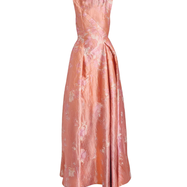 Erdem Floral Print Textured Satin Hourglass Gown - Dresses - British Romantic Luxury at Coveti