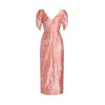 Erdem Floral Print Textured Satin Midi Pencil Dress - Dresses - British Romantic Luxury at Coveti