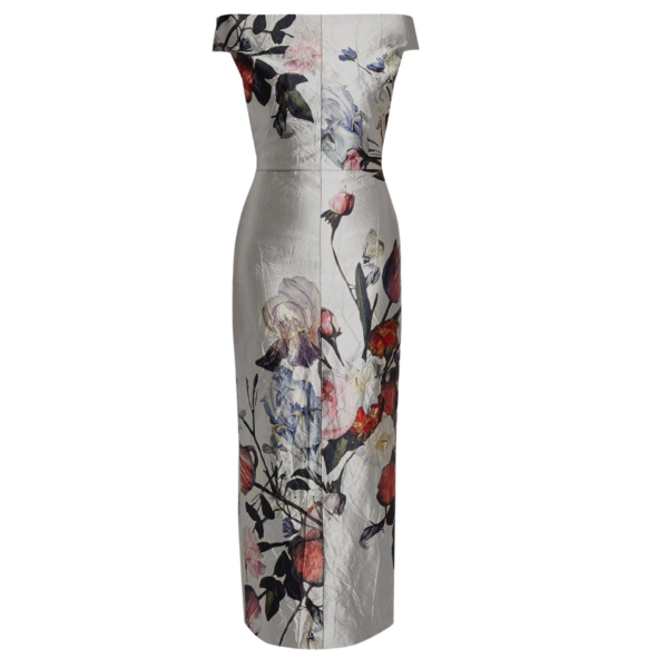 Erdem Floral Print Textured Satin Off The Shoulder Gown - Dresses - British Romantic Luxury at Coveti