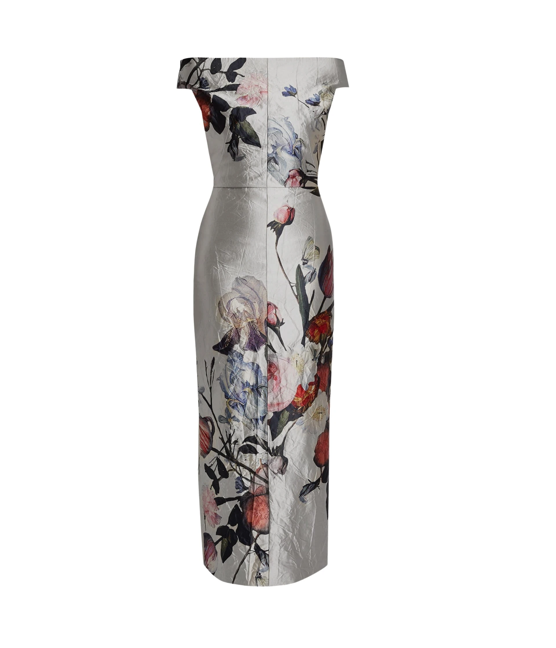 Erdem-Floral-Print-Textured-Satin-Off-The-Shoulder-Gown-coveti65337_nobg Erdem Floral Print Textured Satin Off The Shoulder Gown - Dresses - British Romantic Luxury at Coveti