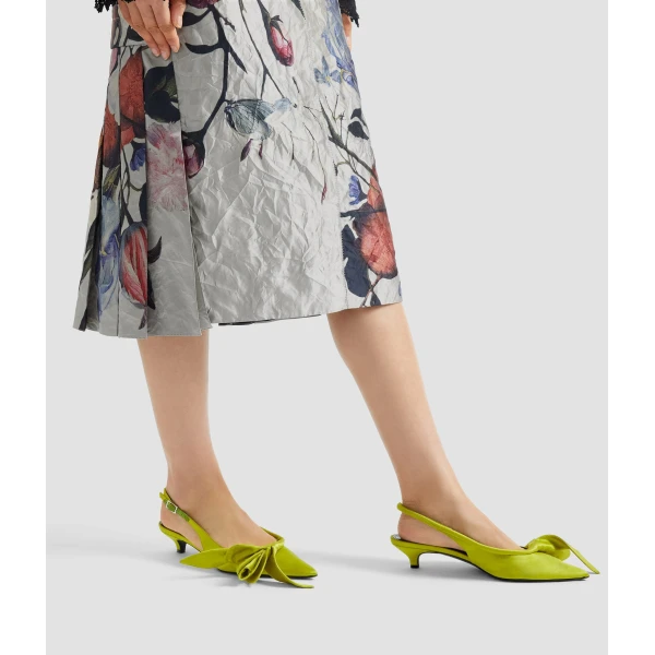 Erdem Floral Print Textured Satin Pencil Midi Skirt - Skirts - British Romantic Luxury at Coveti