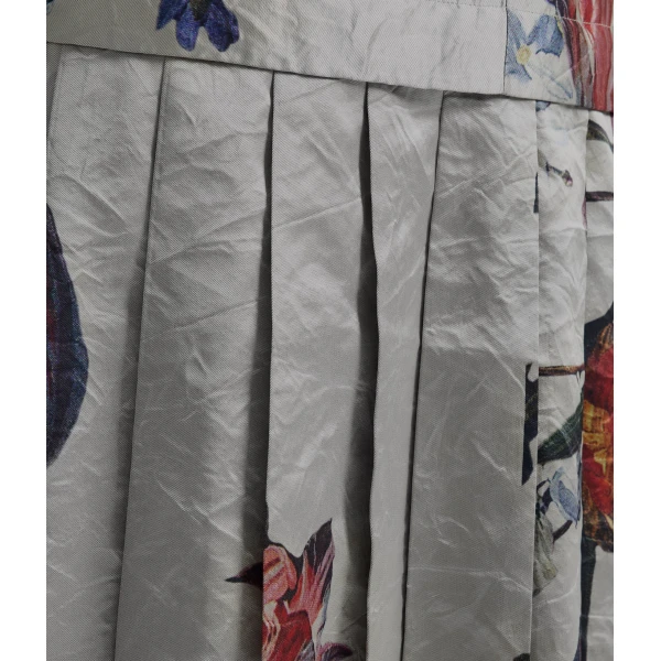 Erdem Floral Print Textured Satin Pencil Midi Skirt - Skirts - British Romantic Luxury at Coveti