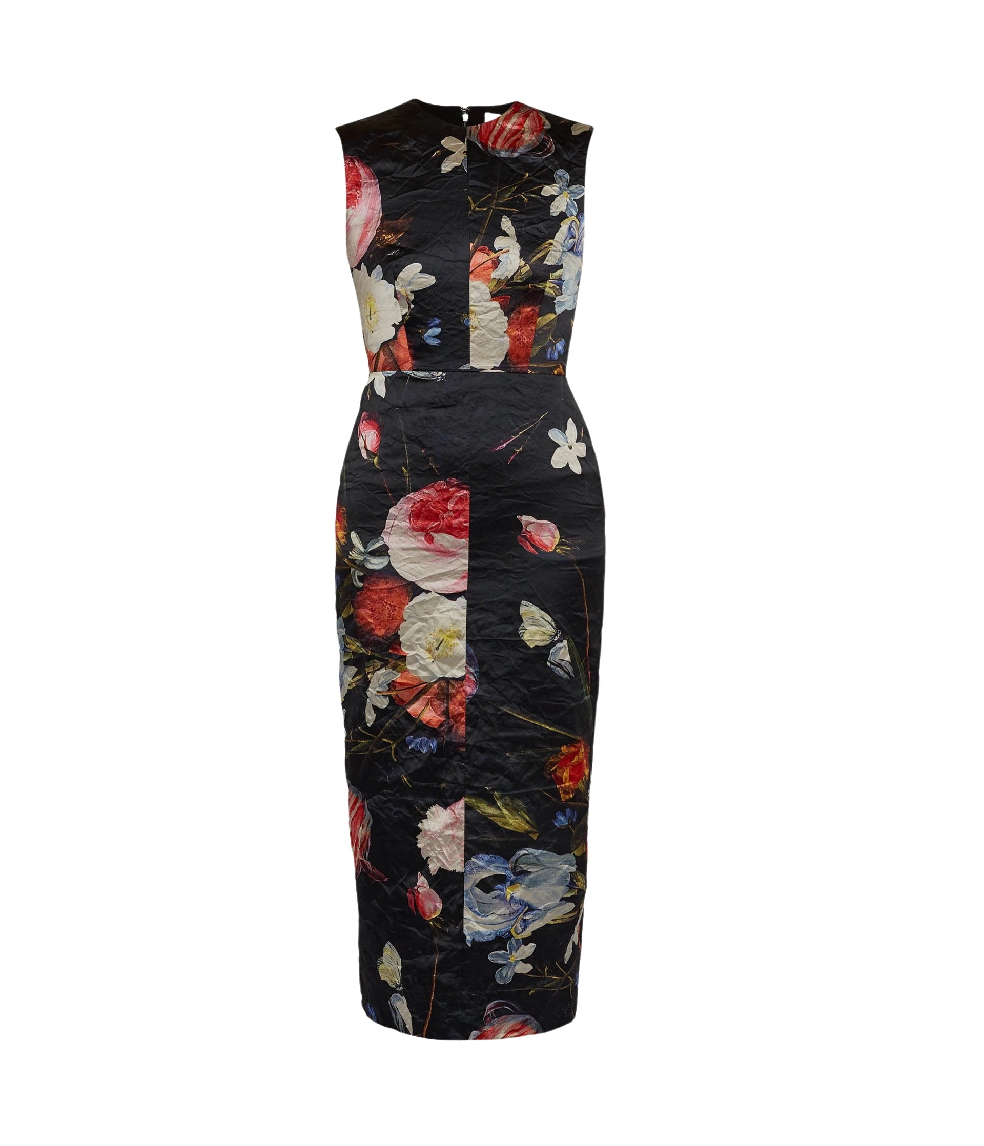 Erdem-Floral-Print-Textured-Satin-Sleeveless-Midi-Dress-coveti-277865_nobg Erdem Floral Print Textured Satin Sleeveless Midi Dress - Dresses - British Romantic Luxury at Coveti