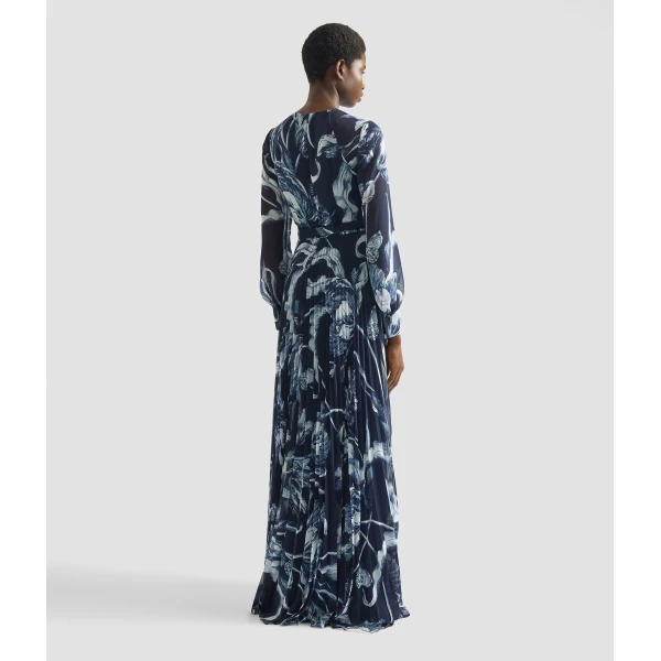 Erdem Floral Print Voile Long Sleeve Gown - Dresses - British Romantic Luxury at Coveti