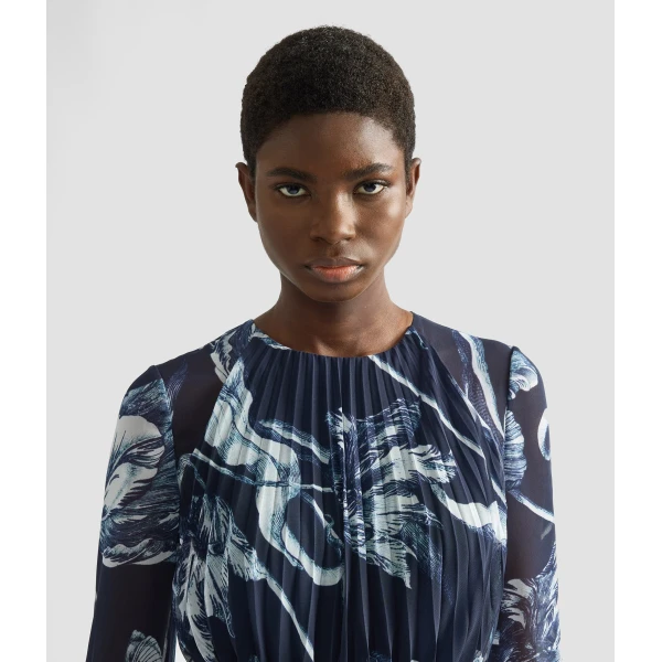 Erdem Floral Print Voile Long Sleeve Gown - Dresses - British Romantic Luxury at Coveti