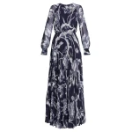 Erdem Floral Print Voile Long Sleeve Gown - Dresses - British Romantic Luxury at Coveti