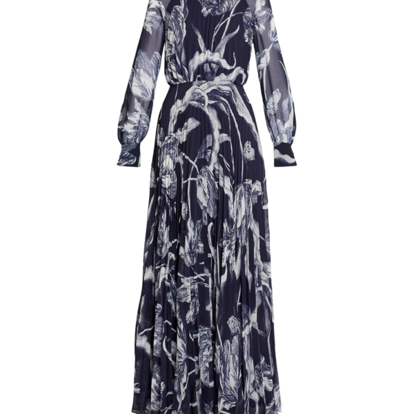 Erdem Floral Print Voile Long Sleeve Gown - Dresses - British Romantic Luxury at Coveti