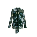 Erdem Floral Silk Voile Long Sleeve Shirt - Tops - British Romantic Luxury at Coveti