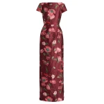 Erdem Floral Textured Satin Short Sleeve Gown - Dresses - British Romantic Luxury at Coveti