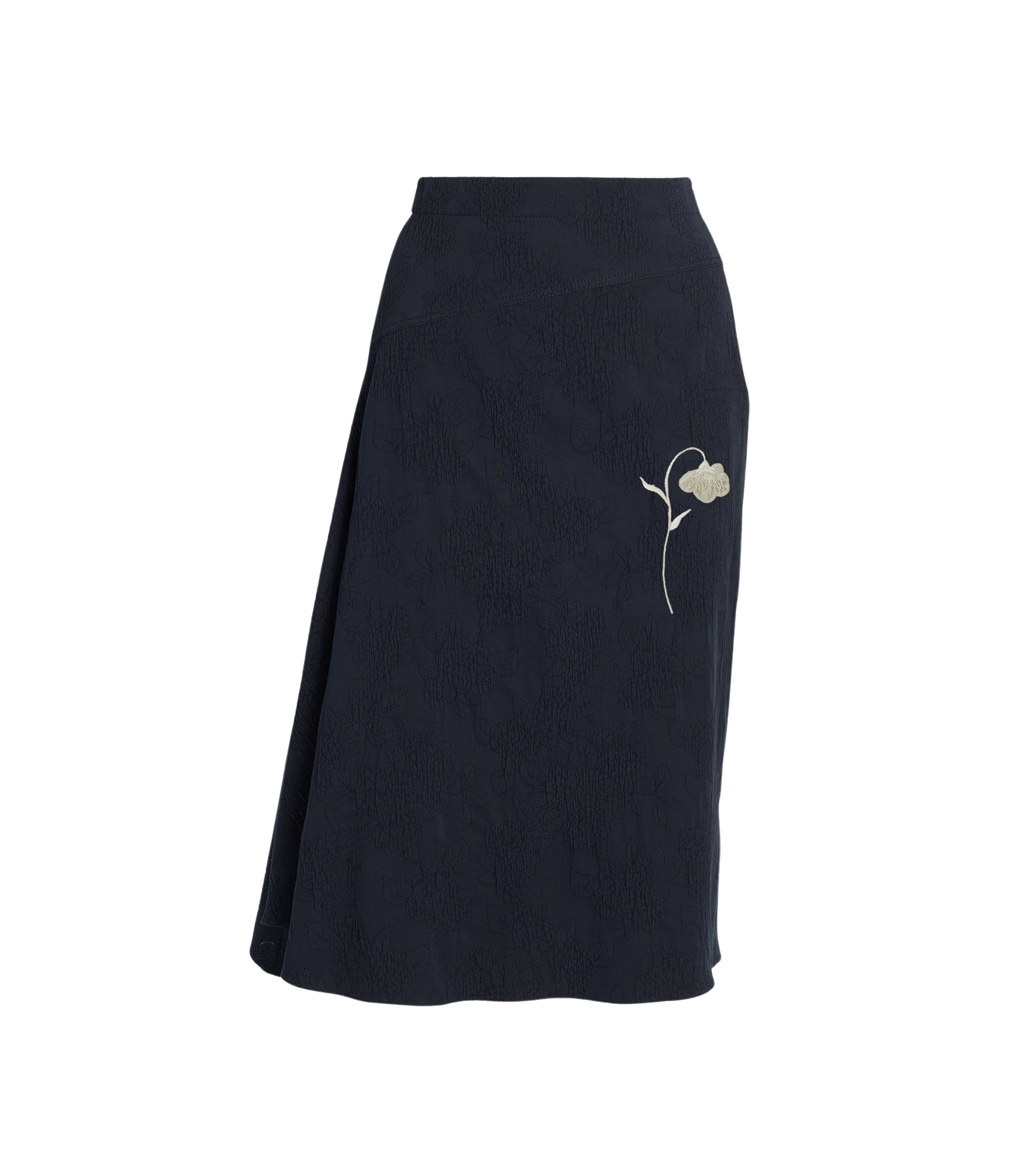Erdem Flower Jacquard Drape Midi Skirt - Skirts - British Romantic Luxury at Coveti