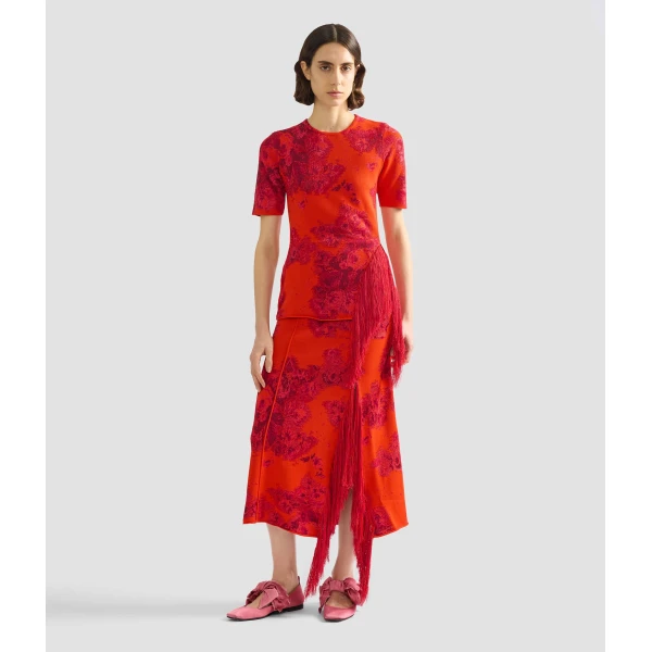Erdem French Fray Short Sleeve Knit Top - Knitwear - British Romantic Luxury at Coveti