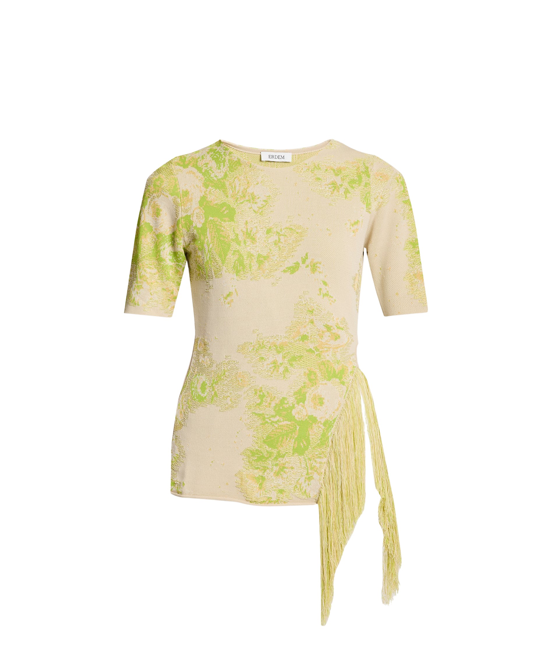 Erdem French Fray Short Sleeve Knit Top - Knitwear - British Romantic Luxury at Coveti