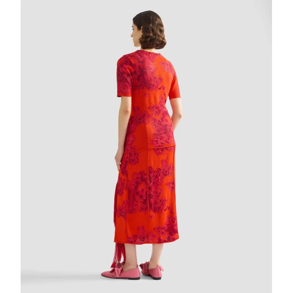Erdem French Fray Midi Pencil Knit Skirt - Skirts - British Romantic Luxury at Coveti