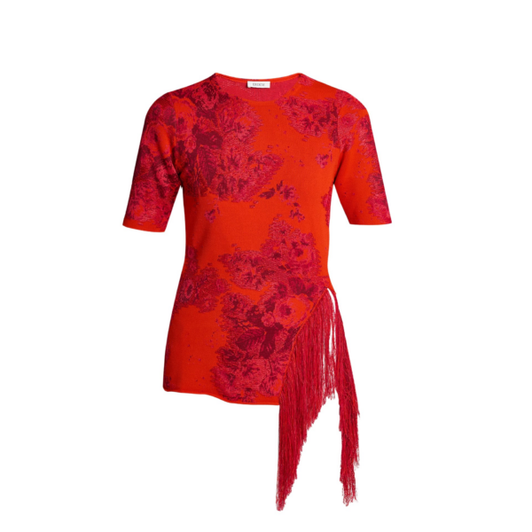Erdem French Fray Short Sleeve Knit Top - Knitwear - British Romantic Luxury at Coveti