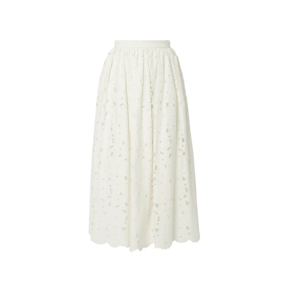 Erdem Gathered Midi Skirt - Skirts - British Romantic Luxury at Coveti