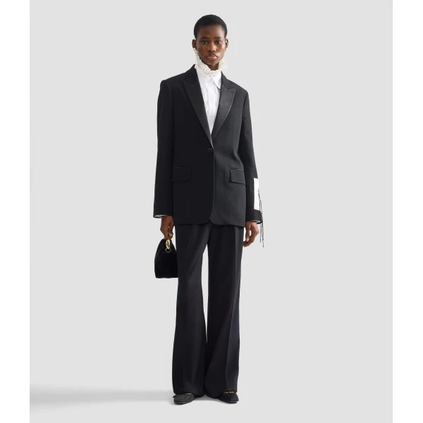 Erdem Grain De Poudre Single Breasted Blazer - Jackets - British Romantic Luxury at Coveti