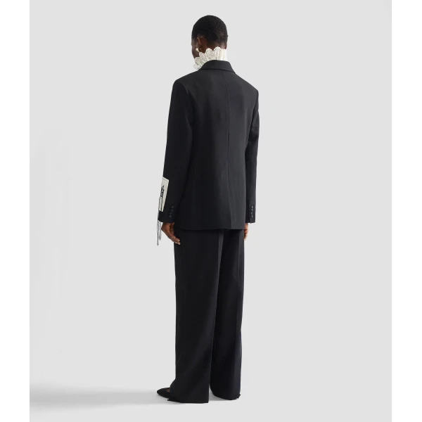 Erdem Grain De Poudre Single Breasted Blazer - Jackets - British Romantic Luxury at Coveti