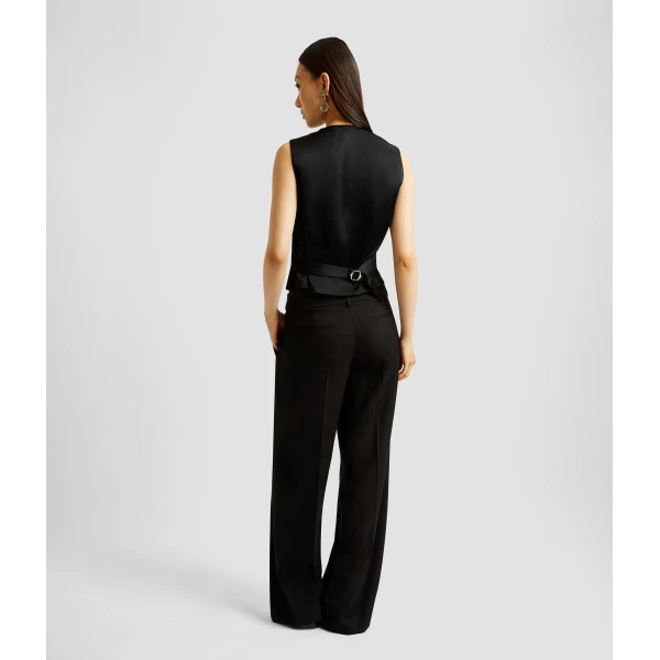 Erdem Grain De Poudre Tailored Waistcoat - Tops - British Romantic Luxury at Coveti