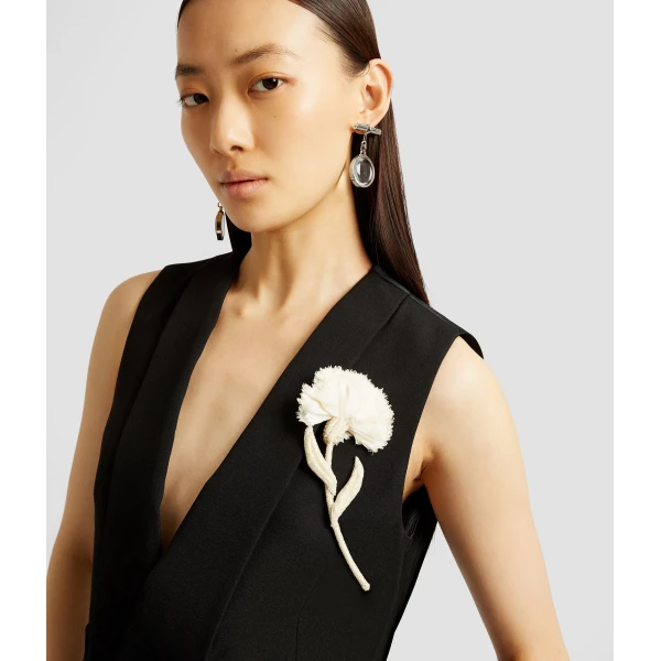 Erdem Grain De Poudre Tailored Waistcoat - Tops - British Romantic Luxury at Coveti
