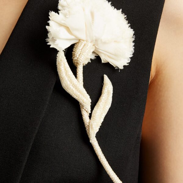 Erdem Grain De Poudre Tailored Waistcoat - Tops - British Romantic Luxury at Coveti