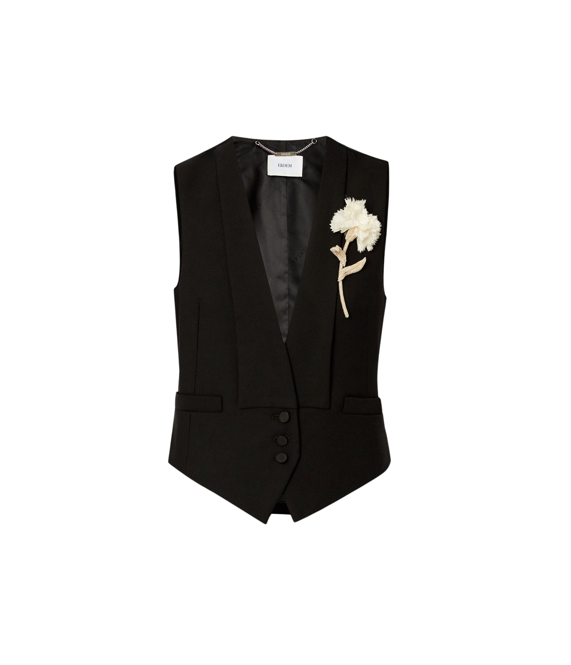 Erdem Grain De Poudre Tailored Waistcoat