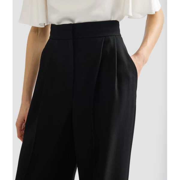 Erdem Grain De Poudre Wide Leg Trouser - Pants - British Romantic Luxury at Coveti