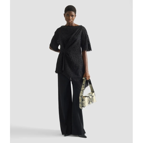 Erdem Guipure Lace Short Sleeve Blouse - Tops - British Romantic Luxury at Coveti