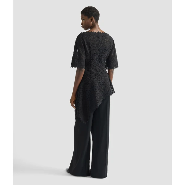 Erdem Guipure Lace Short Sleeve Blouse - Tops - British Romantic Luxury at Coveti