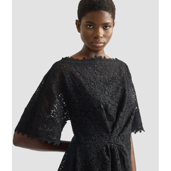 Erdem Guipure Lace Short Sleeve Blouse - Tops - British Romantic Luxury at Coveti