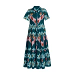 Erdem-Ikat-Print-Cotton-Tiered-Midi-Shirt-Dress-coveti30742_nobg Erdem Ikat Print Cotton Tiered Midi Shirt Dress - Dresses - British Romantic Luxury at Coveti