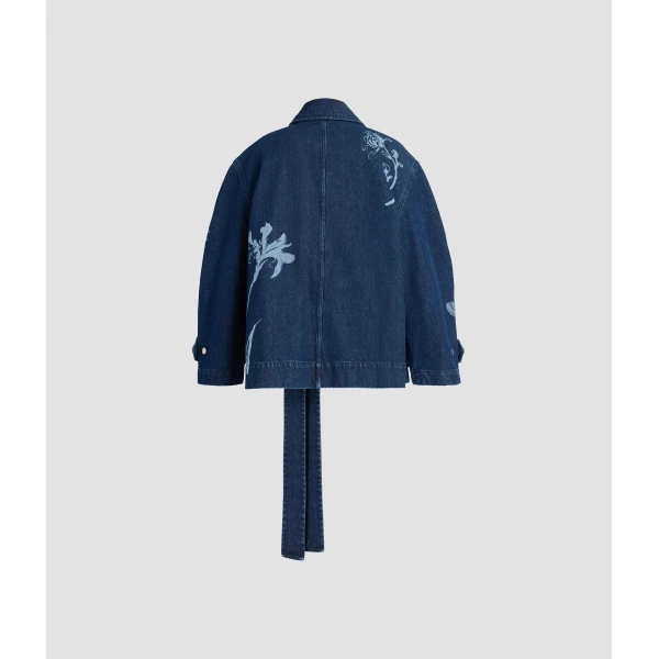 Erdem Indigo Denim Jacket - Jackets - British Romantic Luxury at Coveti