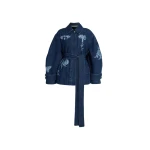 Erdem Indigo Denim Jacket - Jackets - British Romantic Luxury at Coveti