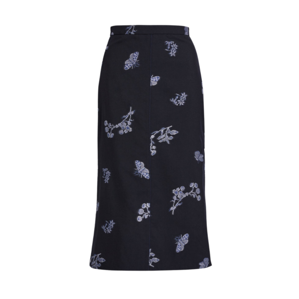 Erdem Jacquard Pencil Midi Skirt - Skirts - British Romantic Luxury at Coveti