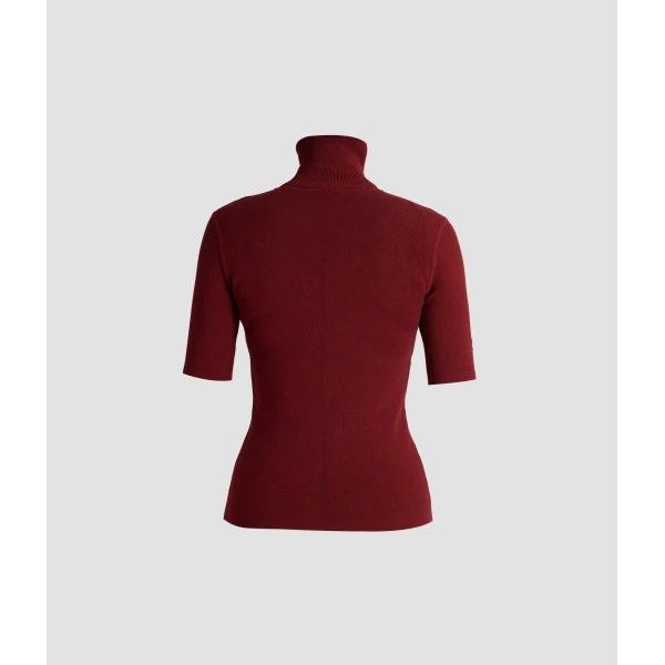 Erdem Jacquard Short Sleeve Knit Top - Knitwear - British Romantic Luxury at Coveti