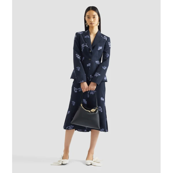 Erdem Jacquard Single Breasted Fitted Blazer - Jackets - British Romantic Luxury at Coveti