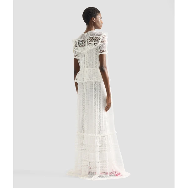 Erdem Lace Short Sleeve Gown - Dresses - British Romantic Luxury at Coveti