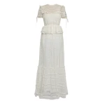 Erdem Lace Short Sleeve Gown - Dresses - British Romantic Luxury at Coveti