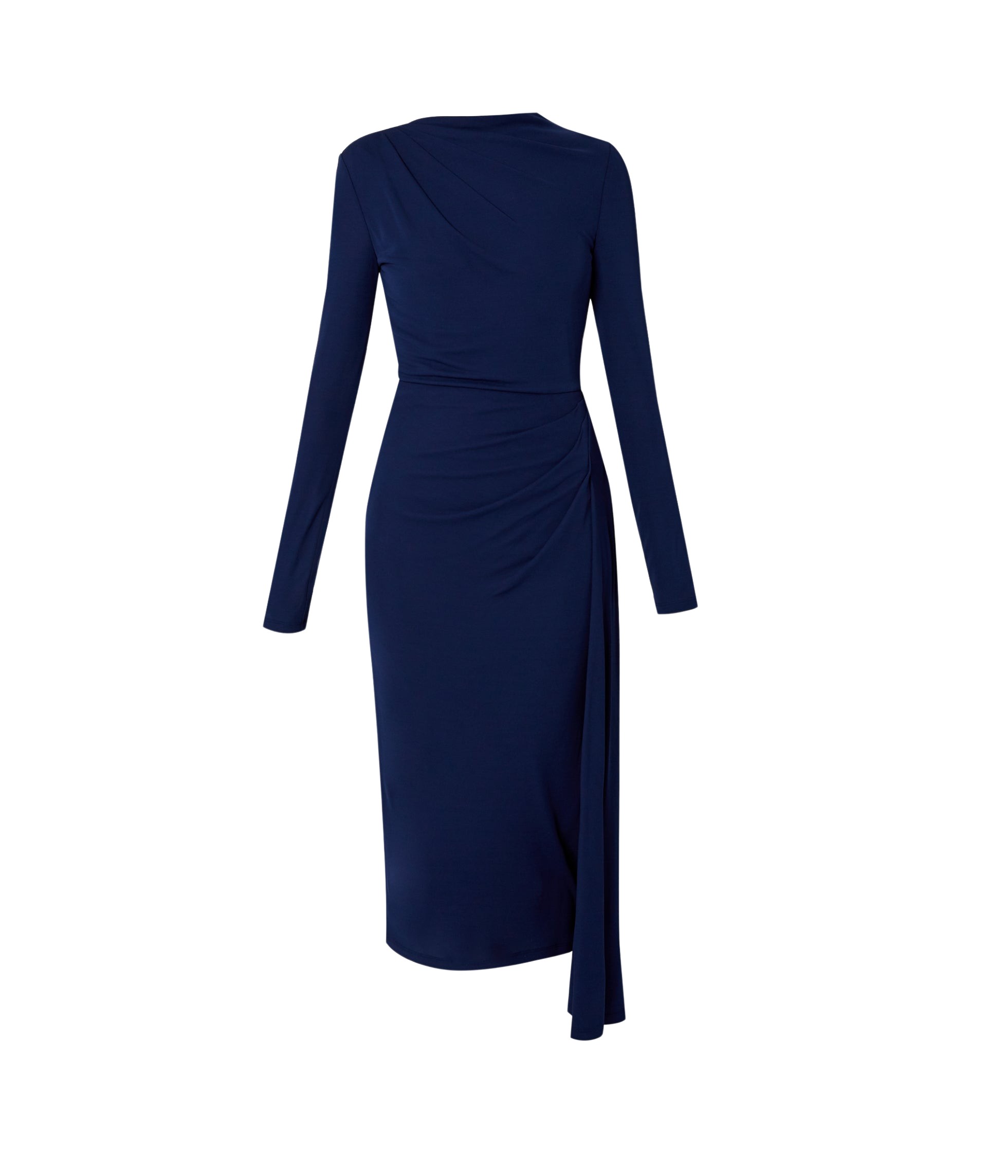 Erdem Long Sleeve Draped Midi Dress