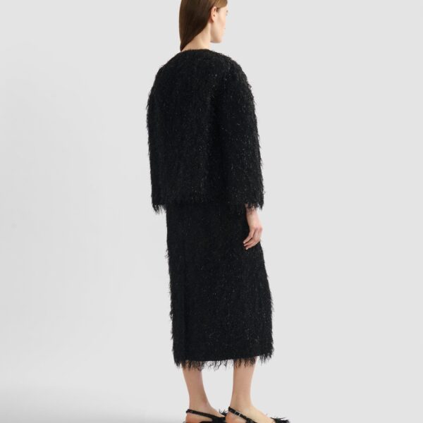 Erdem Lurex Fil Coupé Cropped Jacket - Jackets - British Romantic Luxury at Coveti