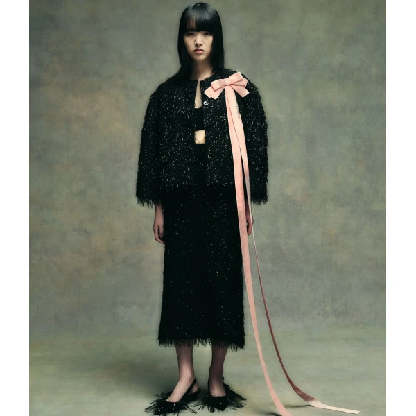 Erdem Lurex Fil Coupé Cropped Jacket - Jackets - British Romantic Luxury at Coveti