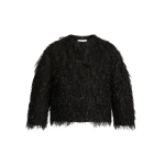 Erdem Lurex Fil Coupé Cropped Jacket - Jackets - British Romantic Luxury at Coveti