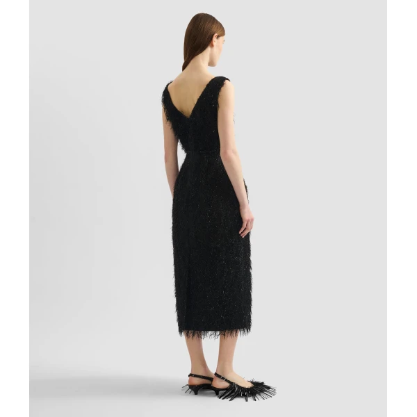Erdem Lurex Fil Coupé Midi Dress - Dresses - British Romantic Luxury at Coveti