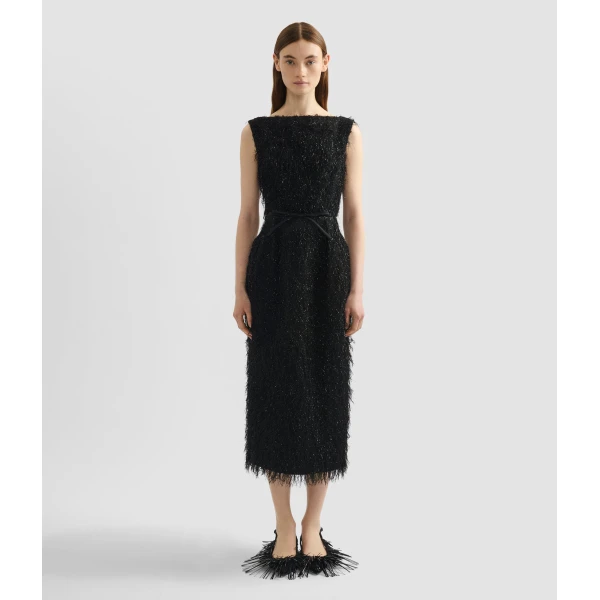Erdem Lurex Fil Coupé Midi Dress - Dresses - British Romantic Luxury at Coveti