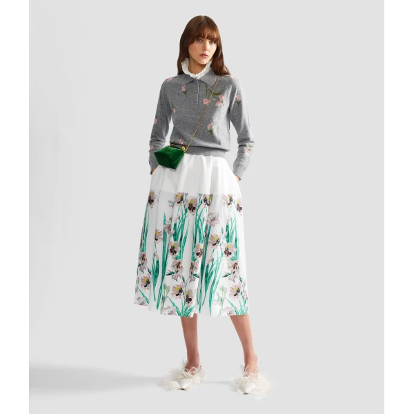 Erdem Merino Wool Floral Knit Jumper - Knitwear - British Romantic Luxury at Coveti
