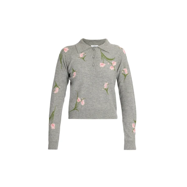 Erdem Merino Wool Floral Knit Jumper - Knitwear - British Romantic Luxury at Coveti
