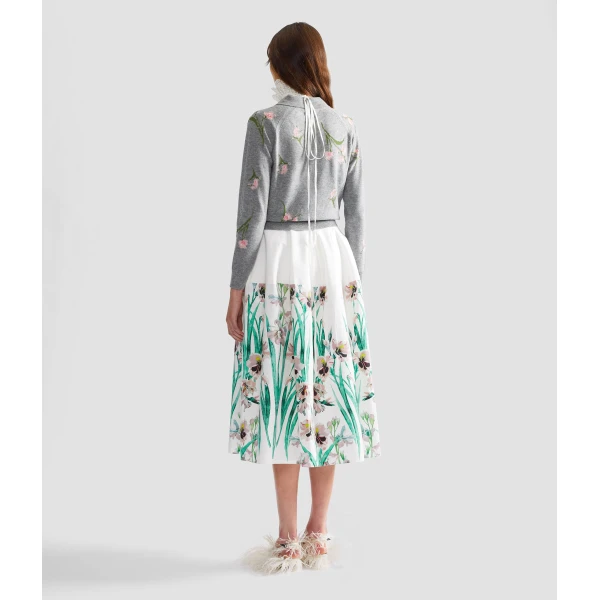 Erdem Merino Wool Floral Knit Jumper - Knitwear - British Romantic Luxury at Coveti