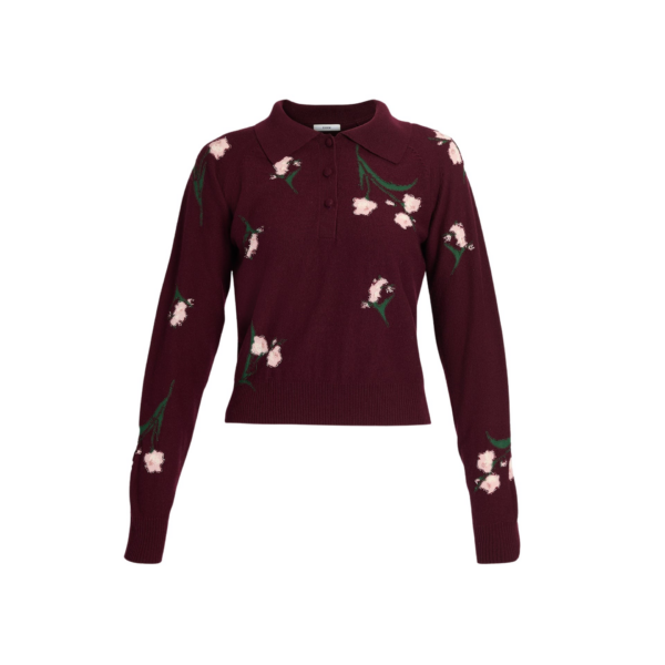 Erdem Merino Wool Floral Knit Jumper - Knitwear - British Romantic Luxury at Coveti
