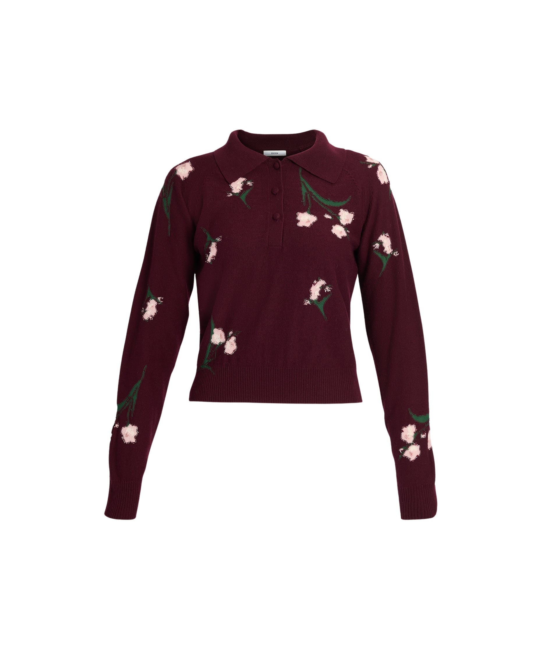 Erdem Merino Wool Floral Knit Jumper - Knitwear - British Romantic Luxury at Coveti