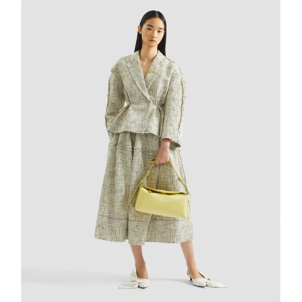 Erdem Mouline Tweed Fitted Jacket - Jackets - British Romantic Luxury at Coveti